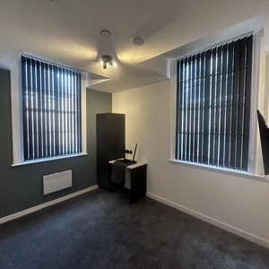 Black vertical window blinds 