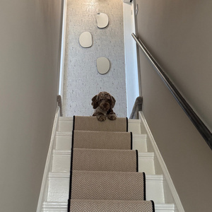 Herringbone stair runner